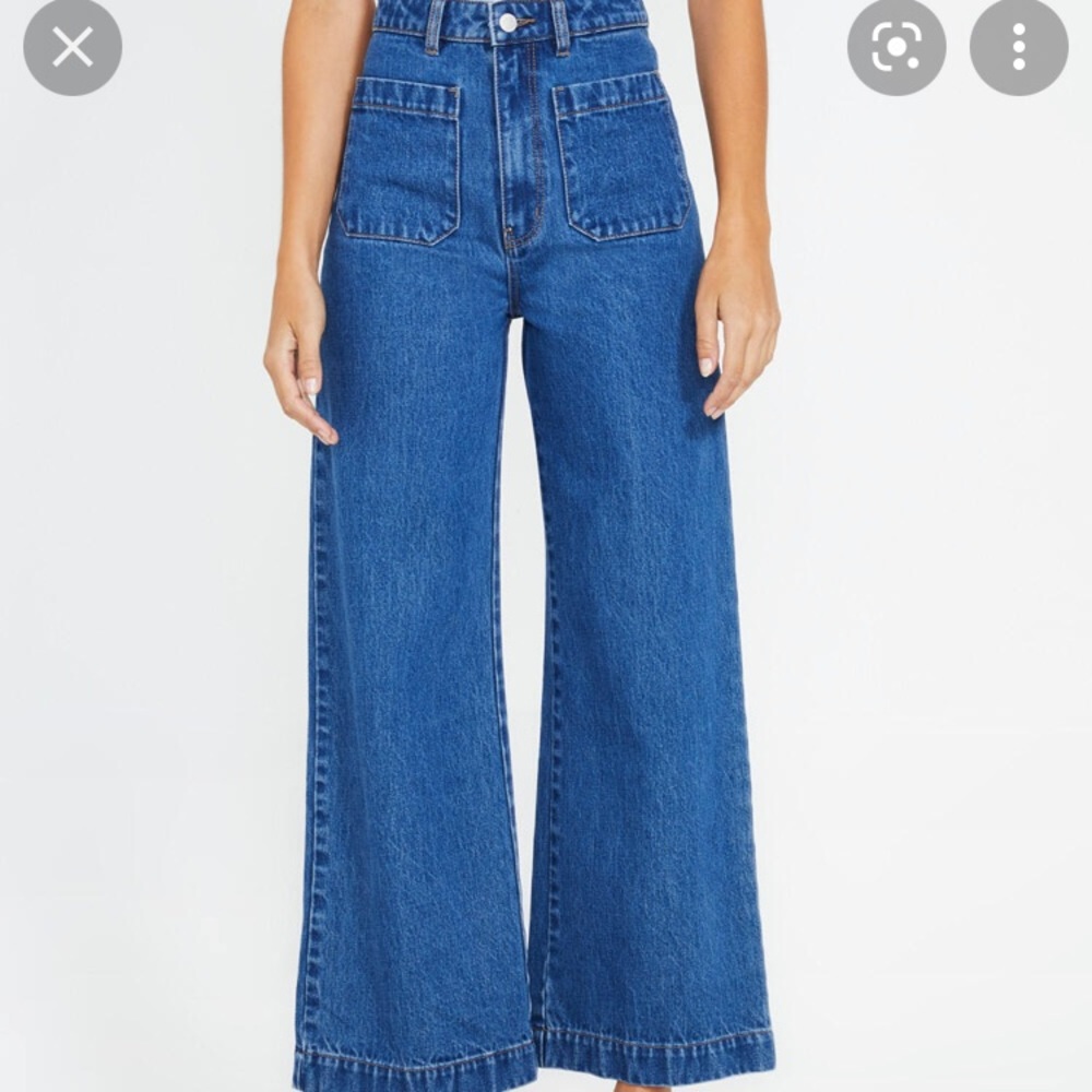 Rollas, new with tags, sailor jeans in Ashley blue. Size 30.